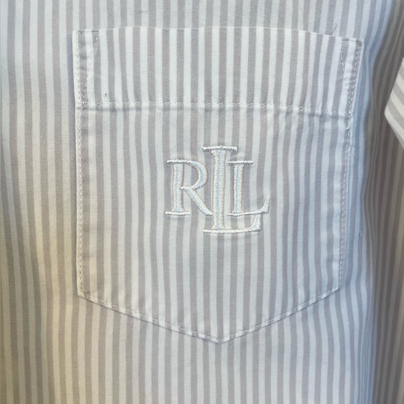Ralph Lauren night shirt - cotton, striped, preppy - Picture 5 of 13